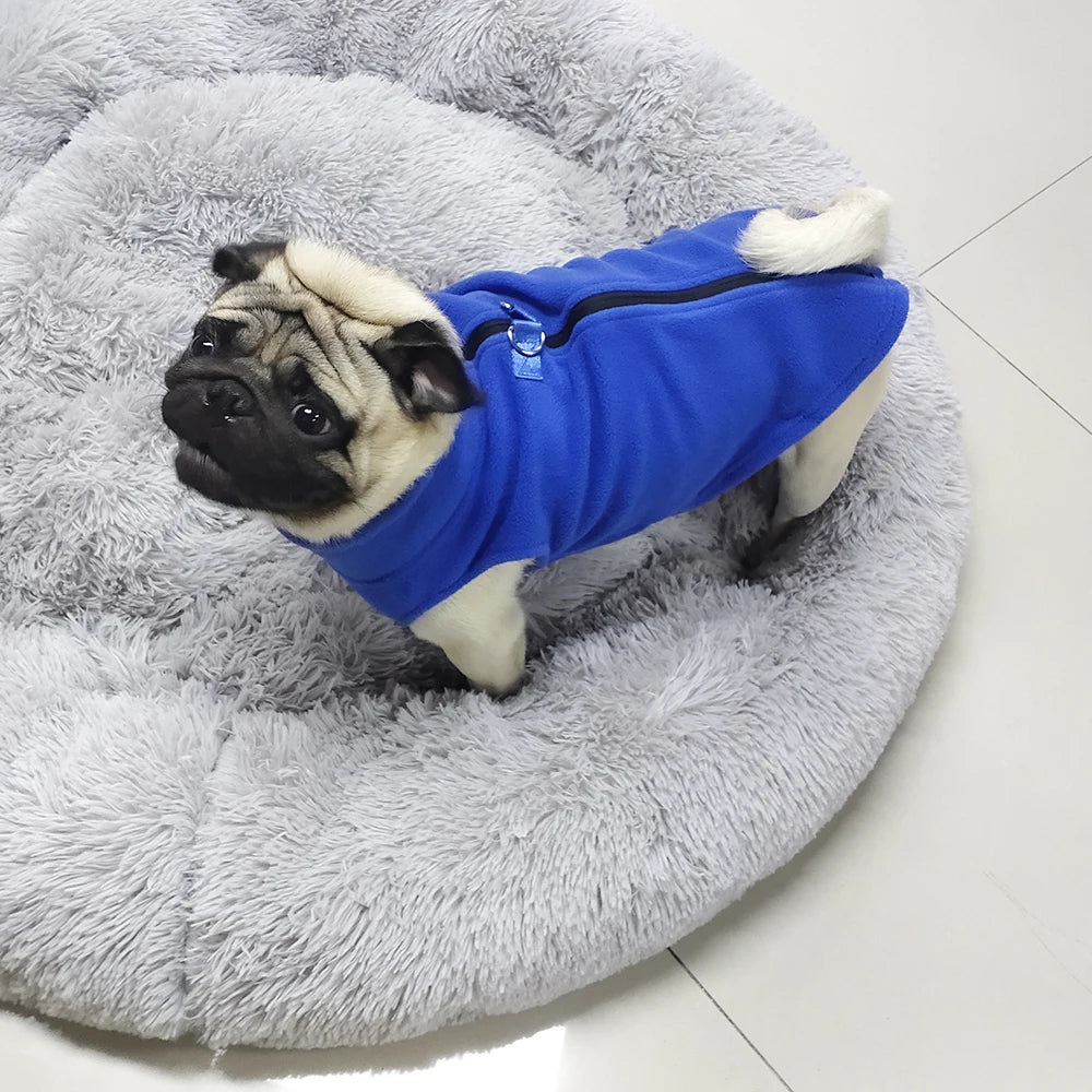 Winter Dog Clothes Soft Fleece Chihuahua Jacket French Bulldog Coat for Small Medium Dog Cat Warm Vest Puppy Pug Pet Apparel